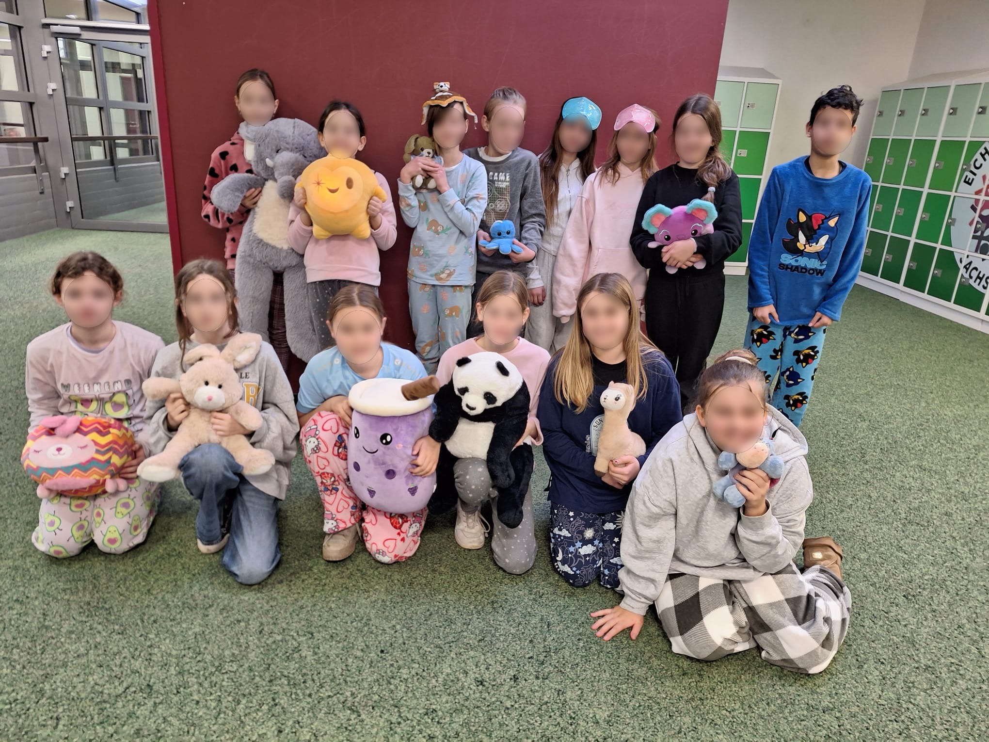 Klasse 5c im Schlafanzug